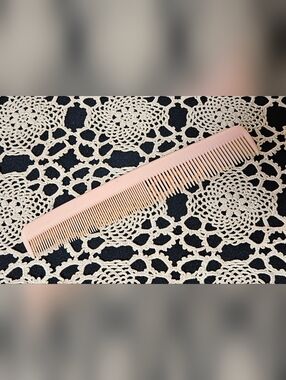 Vintage Ace Hard Rubber Comb - Lady Ace - Pink - Made In U.S.A. USA 7” Hair Care